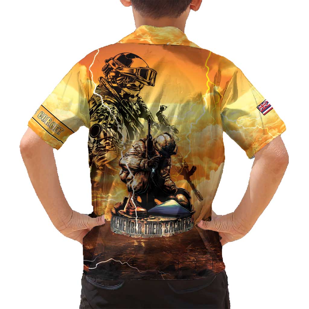 Hawaii Memorial Day Family Matching Tank Maxi Dress and Hawaiian Shirt Remember Their Sacrifice