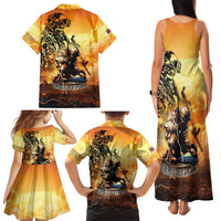 Hawaii Memorial Day Family Matching Tank Maxi Dress and Hawaiian Shirt Remember Their Sacrifice