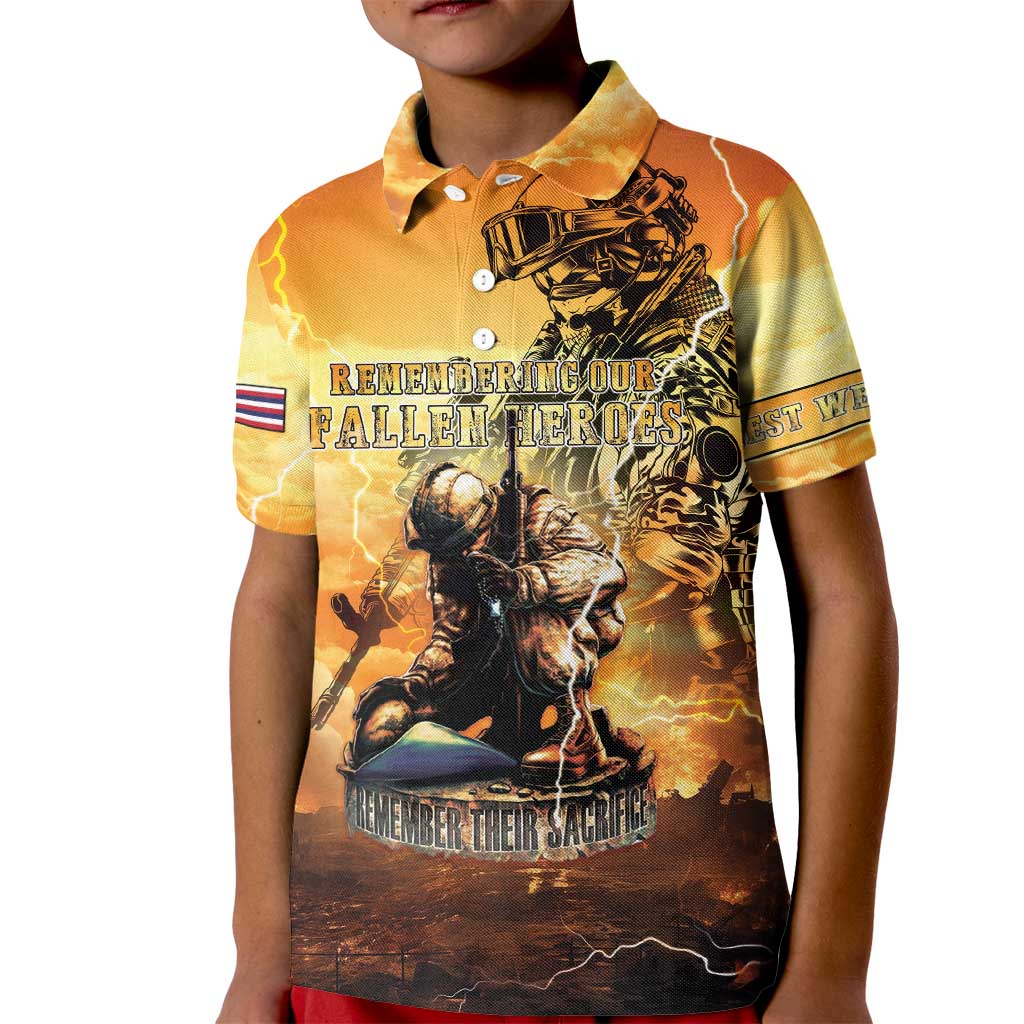 Hawaii Memorial Day Kid Polo Shirt Remember Their Sacrifice