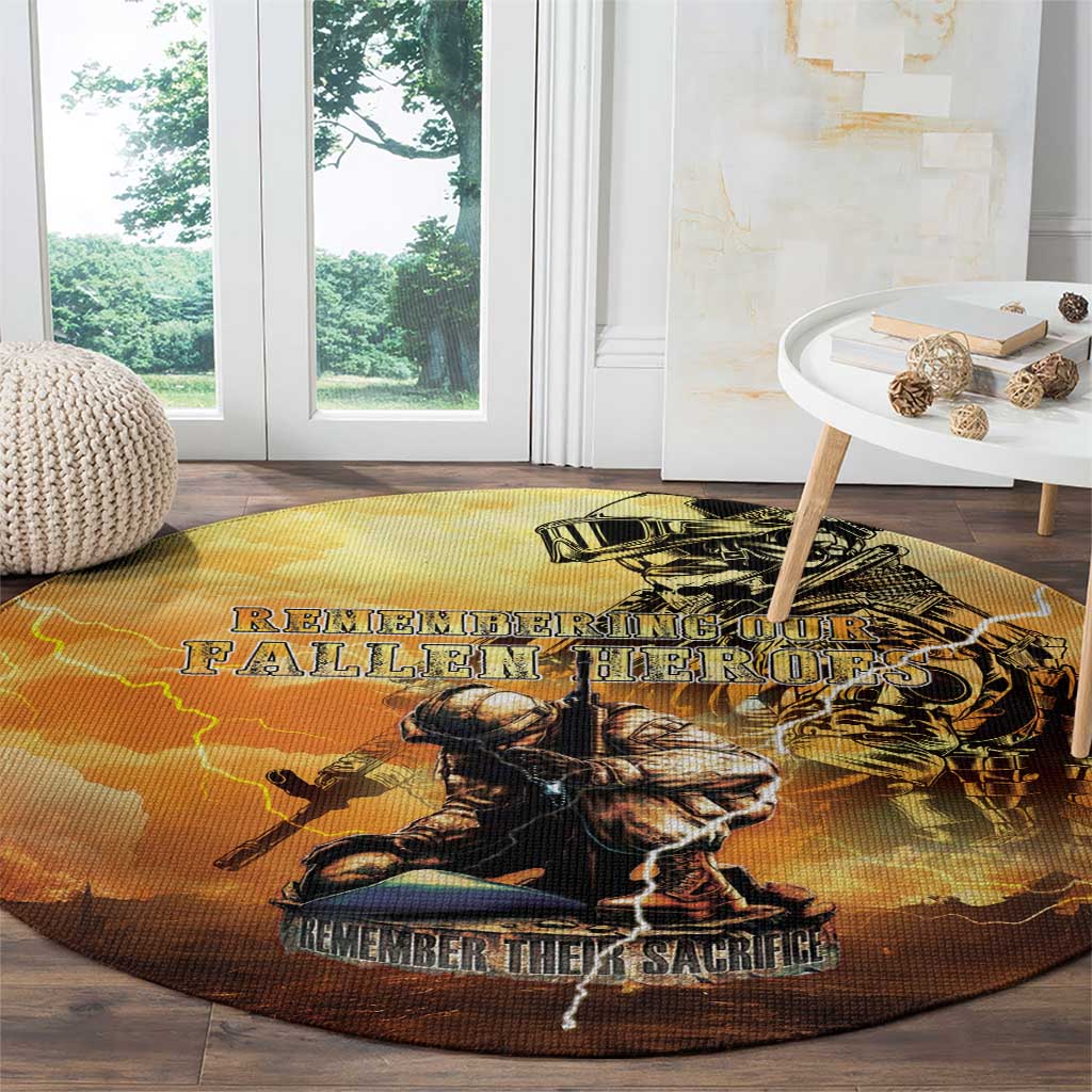 Hawaii Memorial Day Round Carpet Remember Their Sacrifice