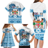Fiji 679 Constitution Day Family Matching Long Sleeve Bodycon Dress and Hawaiian Shirt Fijian Tapa Pattern