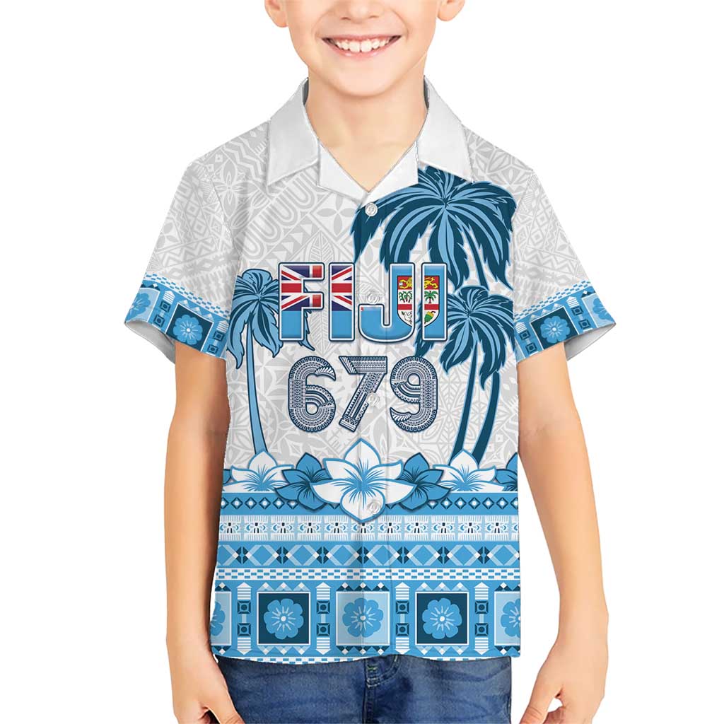 Fiji 679 Constitution Day Kid Hawaiian Shirt Fijian Tapa Pattern