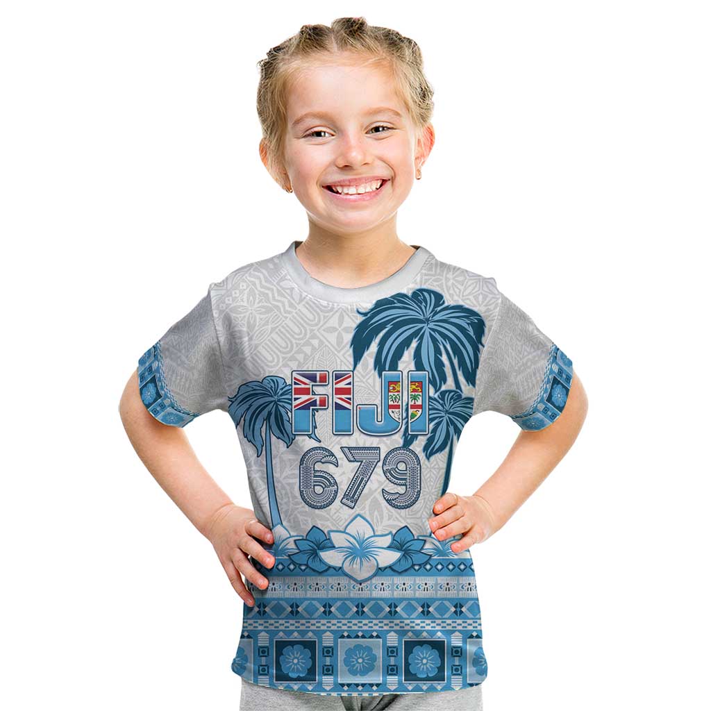 Fiji 679 Constitution Day Kid T Shirt Fijian Tapa Pattern