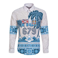 Fiji 679 Constitution Day Long Sleeve Button Shirt Fijian Tapa Pattern