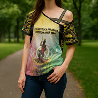Vanuatu Independence Day Cross Shoulder Shirt The Untouched Paradise