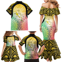 Vanuatu Independence Day Family Matching Mermaid Dress and Hawaiian Shirt The Untouched Paradise