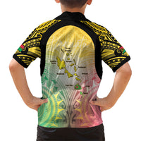 Vanuatu Independence Day Family Matching Off Shoulder Short Dress and Hawaiian Shirt The Untouched Paradise