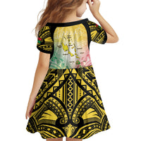 Vanuatu Independence Day Family Matching Off Shoulder Short Dress and Hawaiian Shirt The Untouched Paradise