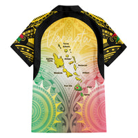 Vanuatu Independence Day Family Matching Off Shoulder Short Dress and Hawaiian Shirt The Untouched Paradise