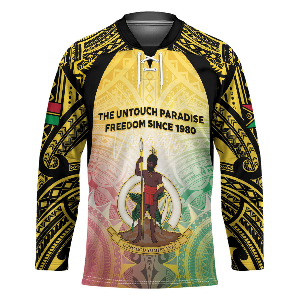 Vanuatu Independence Day Hockey Jersey The Untouched Paradise