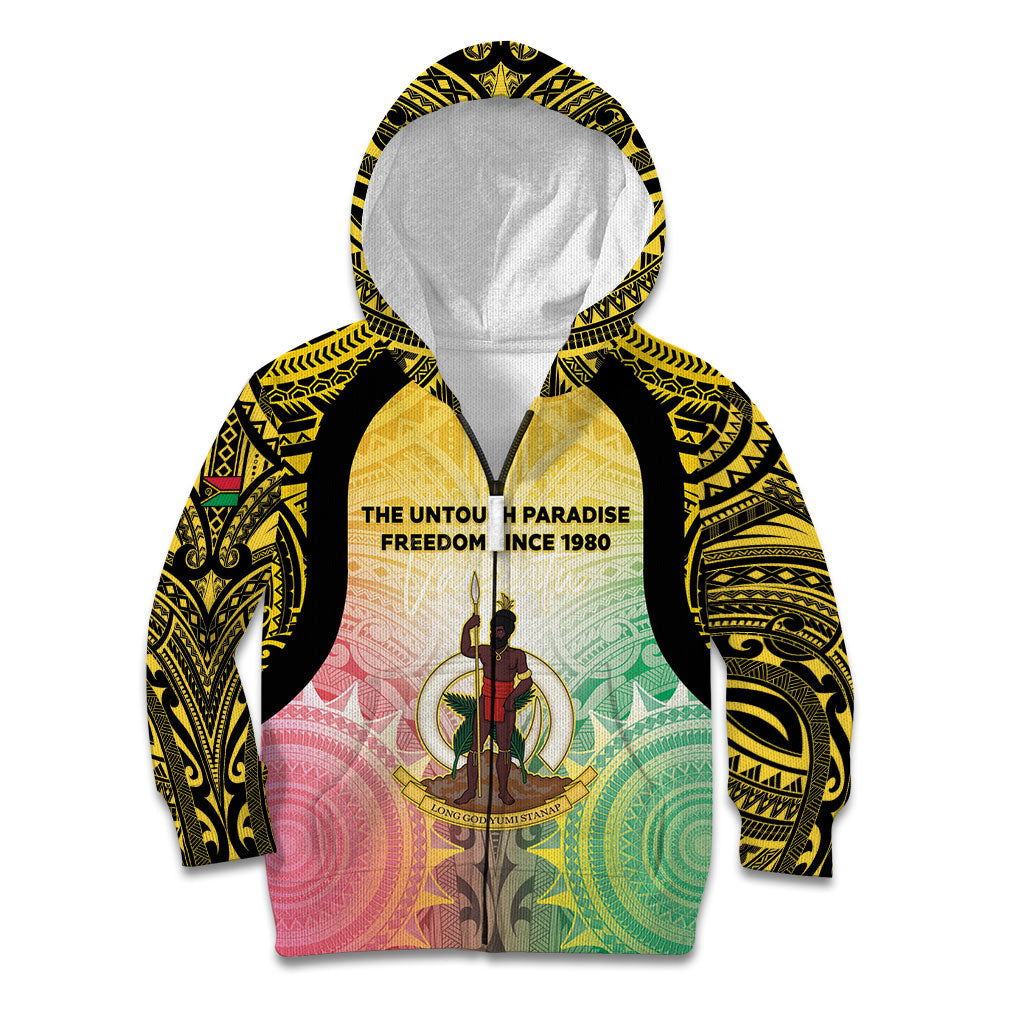 Vanuatu Independence Day Kid Hoodie The Untouched Paradise