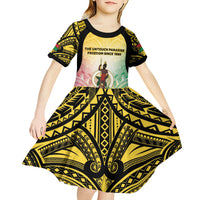 Vanuatu Independence Day Kid Short Sleeve Dress The Untouched Paradise