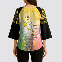Vanuatu Independence Day Kimono Sleeve Blouse The Untouched Paradise