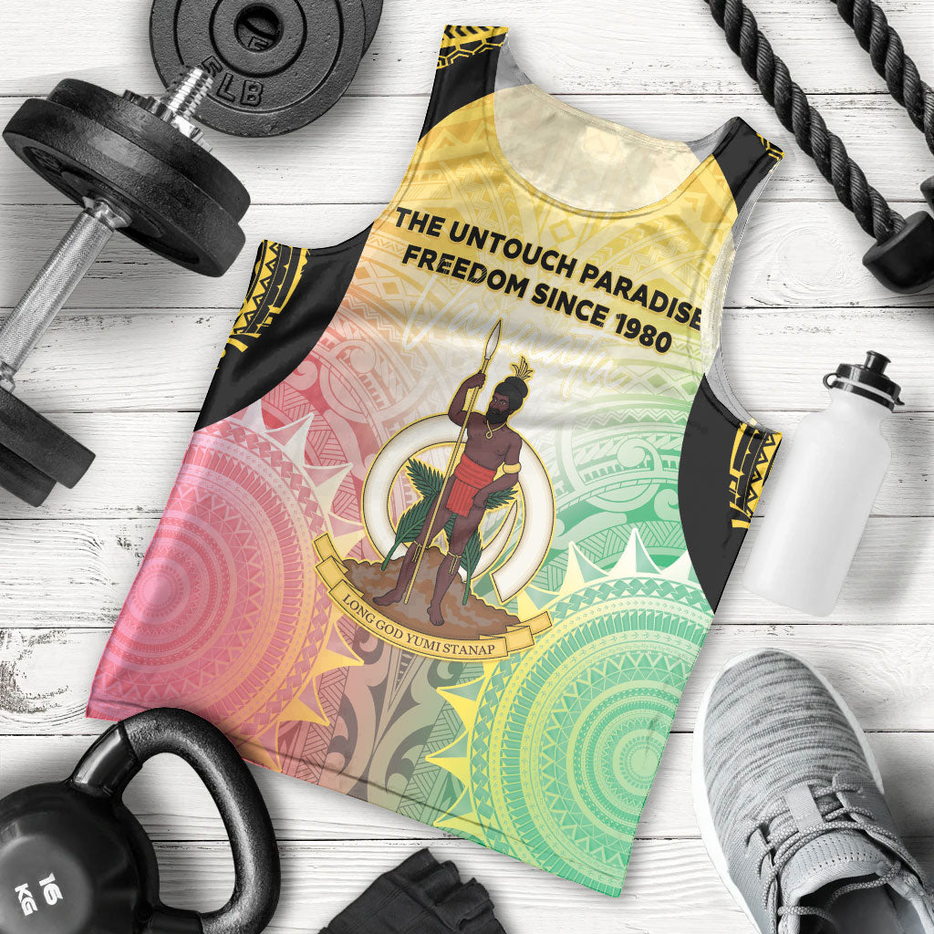 Vanuatu Independence Day Men Tank Top The Untouched Paradise