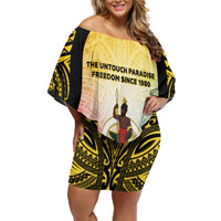Vanuatu Independence Day Off Shoulder Short Dress The Untouched Paradise