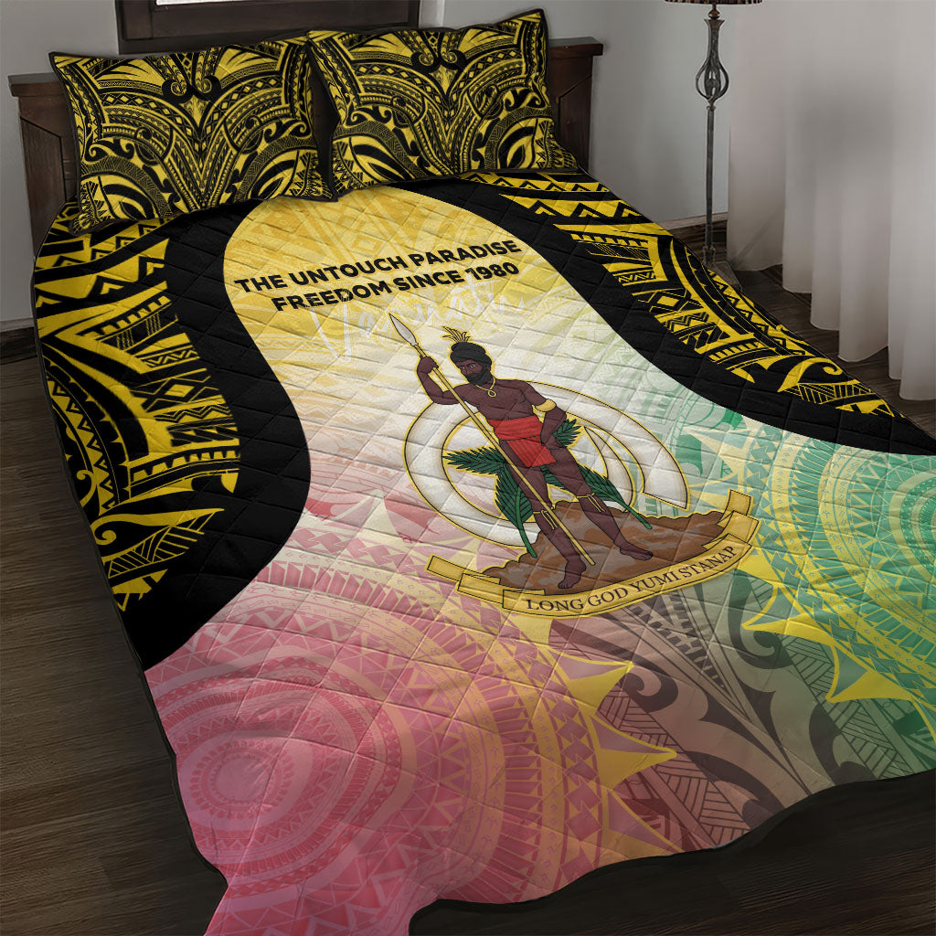 Vanuatu Independence Day Quilt Bed Set The Untouched Paradise