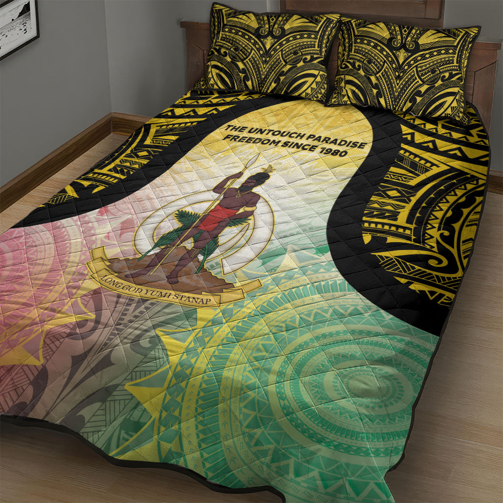 Vanuatu Independence Day Quilt Bed Set The Untouched Paradise