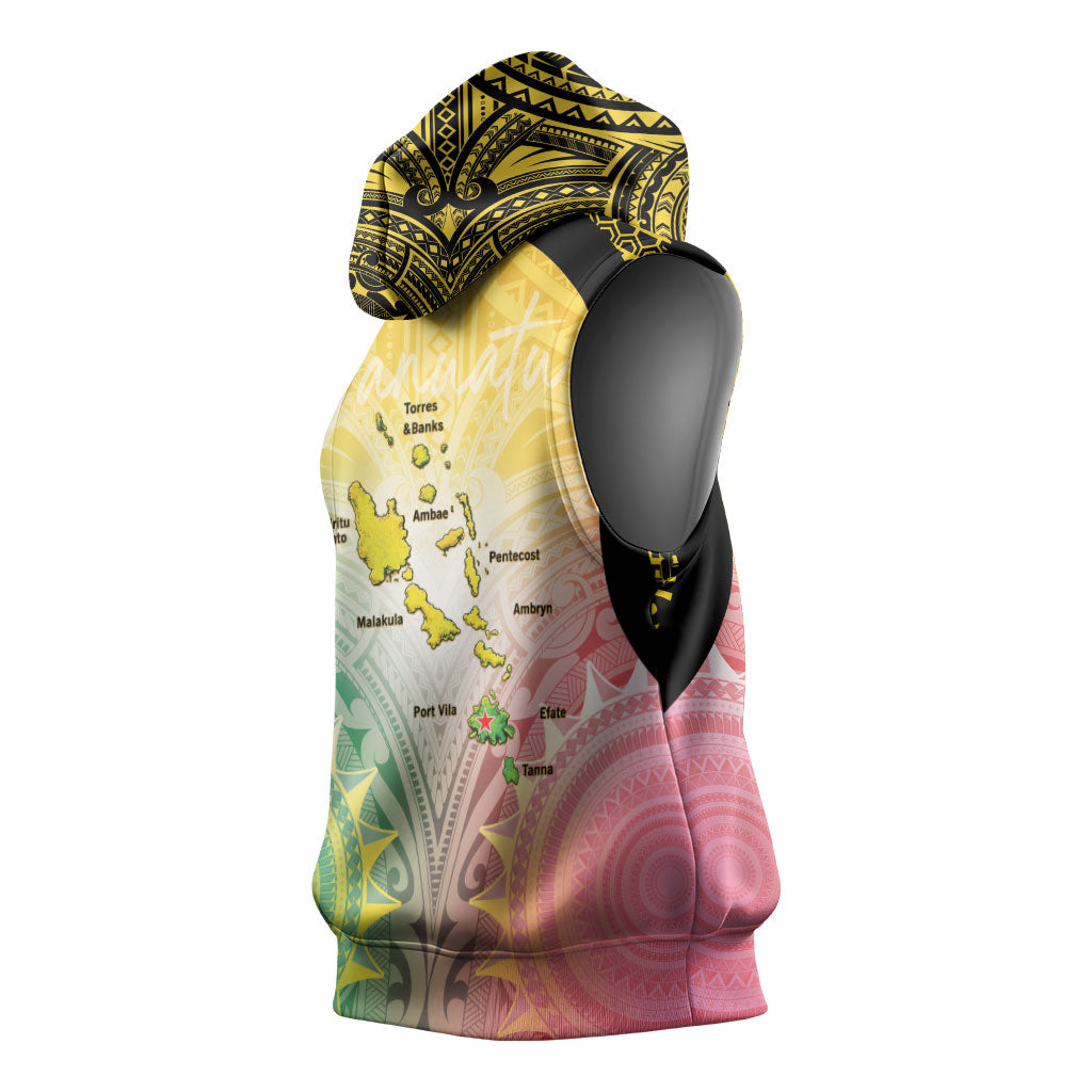 Vanuatu Independence Day Sleeveless Hoodie The Untouched Paradise
