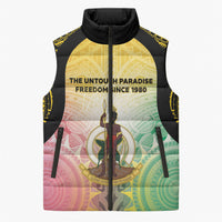 Vanuatu Independence Day Sleeveless Puffer Jacket The Untouched Paradise