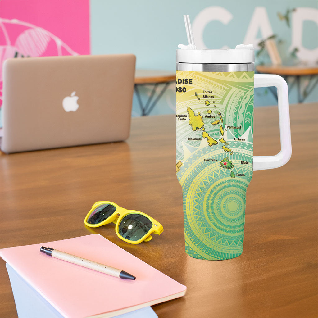 Vanuatu Independence Day Tumbler With Handle The Untouched Paradise