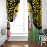 Vanuatu Independence Day Window Curtain The Untouched Paradise