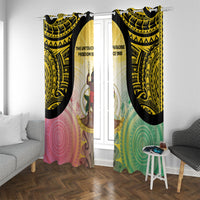 Vanuatu Independence Day Window Curtain The Untouched Paradise
