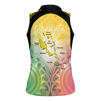 Vanuatu Independence Day Women Sleeveless Polo Shirt The Untouched Paradise