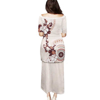 Bula Fiji Language Week Puletasi Fijian Tapa Pattern With Tagimoucia Flower LT05 - Polynesian Pride