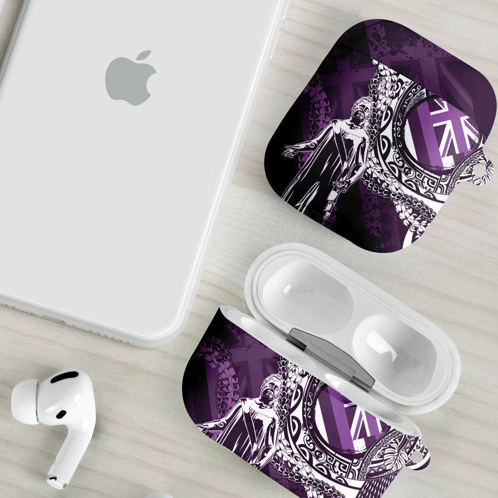 Hawaii Queen Liliuokalani AirPods Case Hawaiian Maile Lei Flag Style LT05 - Polynesian Pride