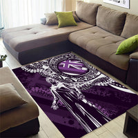 Hawaii Queen Liliuokalani Area Rug Hawaiian Maile Lei Flag Style LT05 - Polynesian Pride