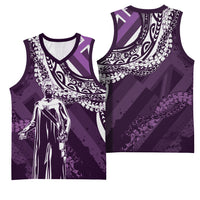 Hawaii Queen Liliuokalani Basketball Jersey Hawaiian Maile Lei Flag Style LT05 - Polynesian Pride