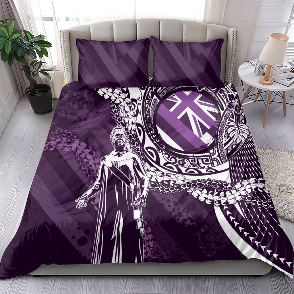 Hawaii Queen Liliuokalani Bedding Set Hawaiian Maile Lei Flag Style LT05 - Polynesian Pride
