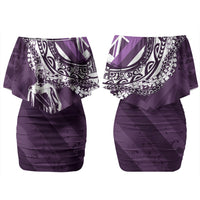 Hawaii Queen Liliuokalani Couples Matching Off Shoulder Short Dress and Hawaiian Shirt Hawaiian Maile Lei Flag Style LT05 - Polynesian Pride