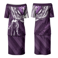 Hawaii Queen Liliuokalani Couples Matching Puletasi and Hawaiian Shirt Hawaiian Maile Lei Flag Style LT05 - Polynesian Pride