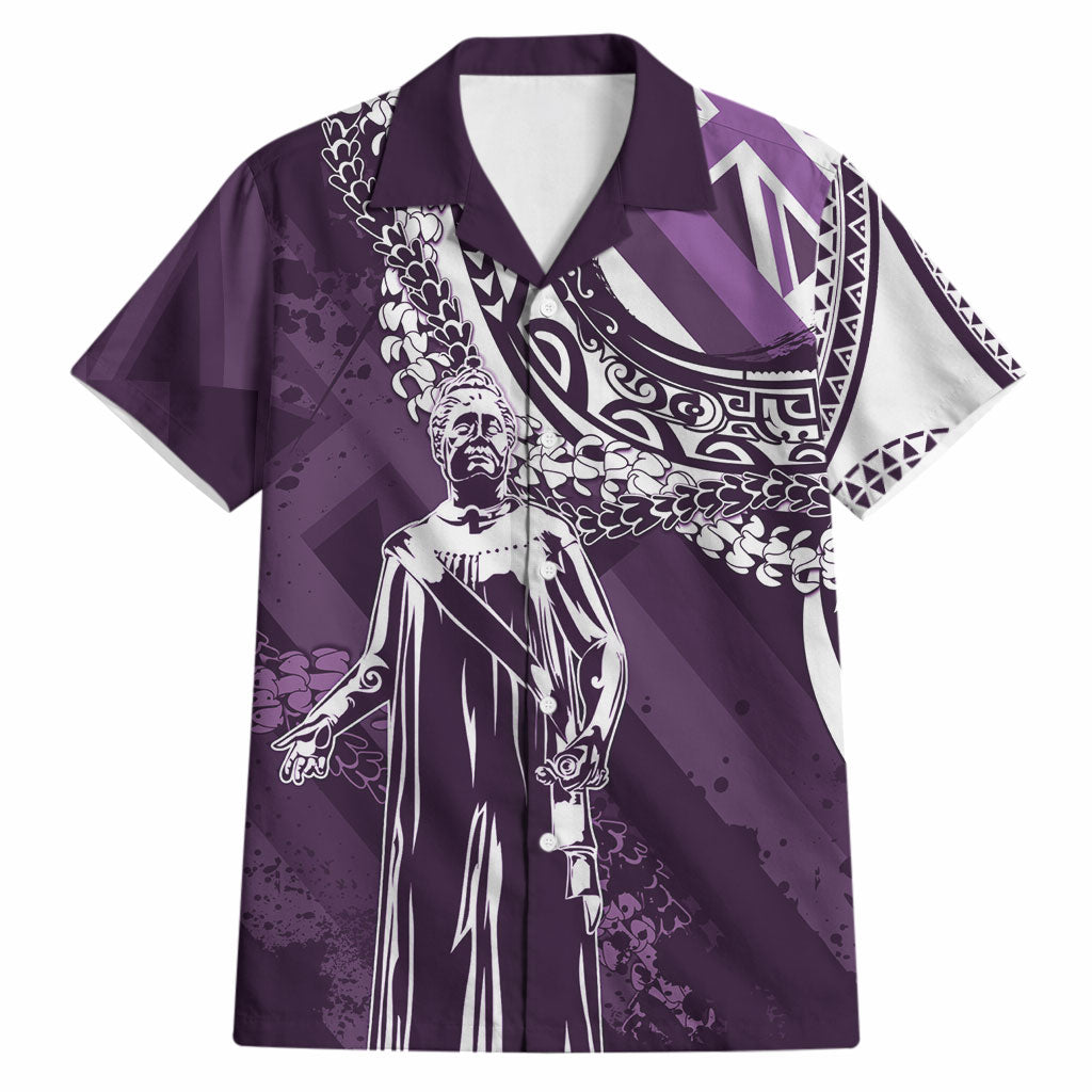 Hawaii Queen Liliuokalani Hawaiian Shirt Hawaiian Maile Lei Flag Style