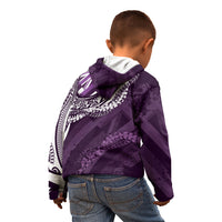 Hawaii Queen Liliuokalani Kid Hoodie Hawaiian Maile Lei Flag Style LT05 - Polynesian Pride
