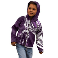 Hawaii Queen Liliuokalani Kid Hoodie Hawaiian Maile Lei Flag Style LT05 - Polynesian Pride