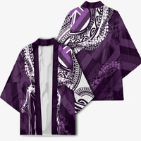 Hawaii Queen Liliuokalani Kimono Hawaiian Maile Lei Flag Style LT05 - Polynesian Pride