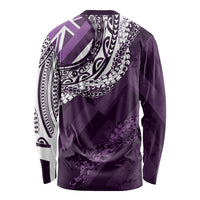 Hawaii Queen Liliuokalani Long Sleeve Shirt Hawaiian Maile Lei Flag Style LT05 - Polynesian Pride