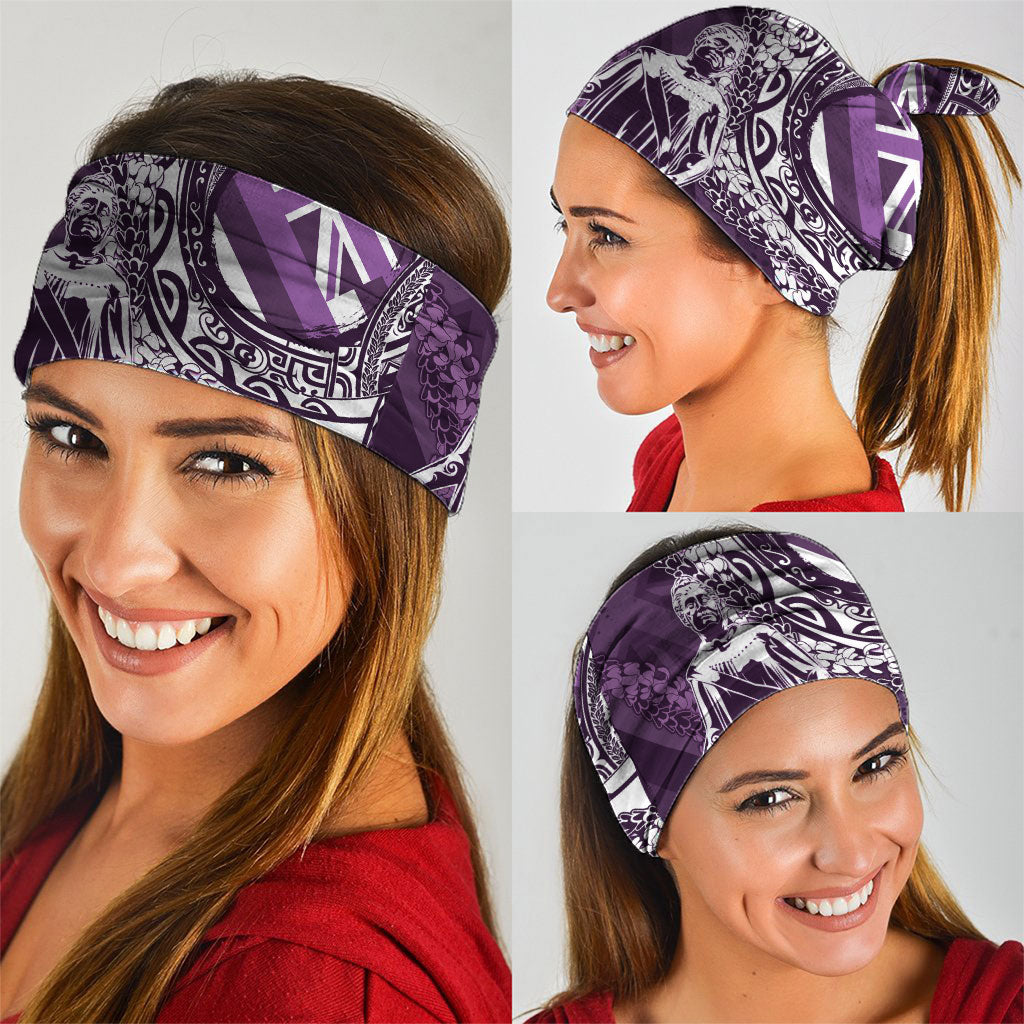 Hawaii Queen Liliuokalani Neck Gaiter Hawaiian Maile Lei Flag Style LT05 - Polynesian Pride