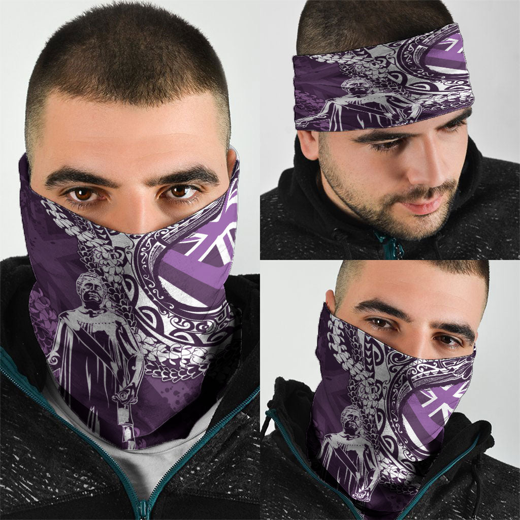 Hawaii Queen Liliuokalani Neck Gaiter Hawaiian Maile Lei Flag Style LT05 - Polynesian Pride