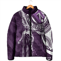 Hawaii Queen Liliuokalani Padded Jacket Hawaiian Maile Lei Flag Style LT05 - Polynesian Pride