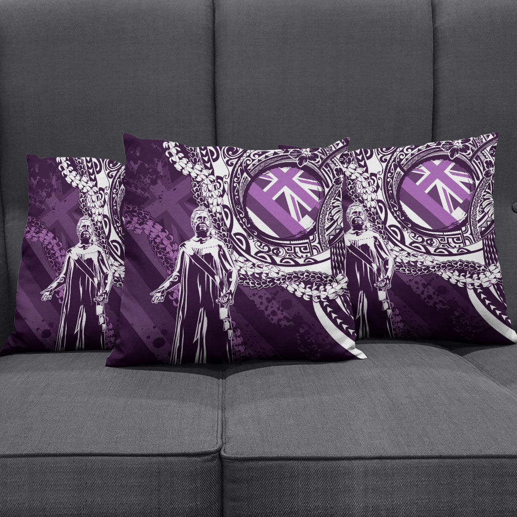 Hawaii Queen Liliuokalani Pillow Cover Hawaiian Maile Lei Flag Style LT05 - Polynesian Pride
