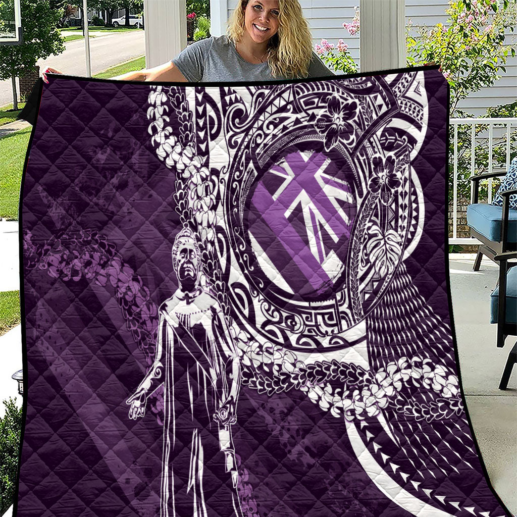 Hawaii Queen Liliuokalani Quilt Hawaiian Maile Lei Flag Style