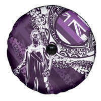 Hawaii Queen Liliuokalani Spare Tire Cover Hawaiian Maile Lei Flag Style LT05 - Polynesian Pride