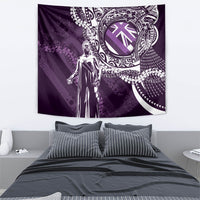 Hawaii Queen Liliuokalani Tapestry Hawaiian Maile Lei Flag Style LT05 - Polynesian Pride