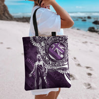 Hawaii Queen Liliuokalani Tote Bag Hawaiian Maile Lei Flag Style LT05 - Polynesian Pride