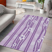 Hawaii Queen Liliuokalani Area Rug Lavender Lei Pua Kalaunu LT05 - Polynesian Pride