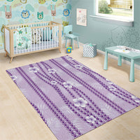 Hawaii Queen Liliuokalani Area Rug Lavender Lei Pua Kalaunu LT05 - Polynesian Pride
