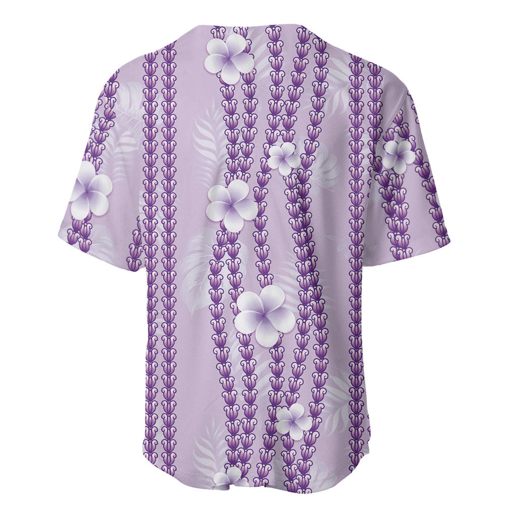Hawaii Queen Liliuokalani Baseball Jersey Lavender Lei Pua Kalaunu LT05 - Polynesian Pride